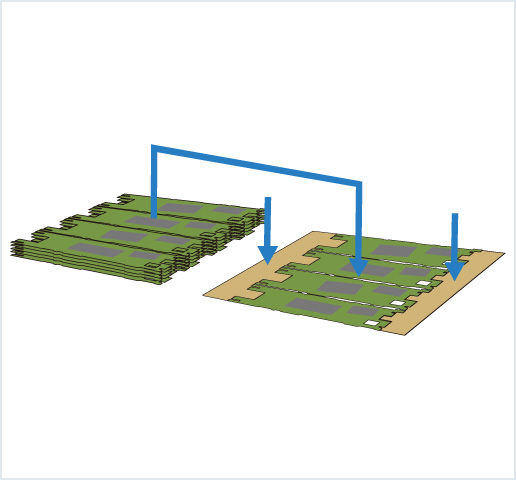 ［Image］PCB placer： HDI 基板用高精度框架排列机